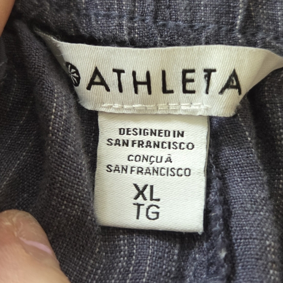 Athleta Women's Blue Pull On  Pants Size XL - Picture 7 of 7